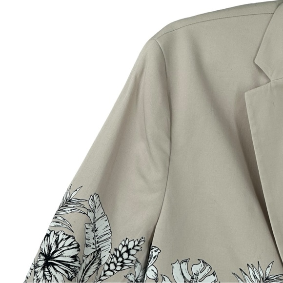 INC International Concepts Men’s Floral Print 2-Button Blazer Stone Size XL - Picture 5 of 15